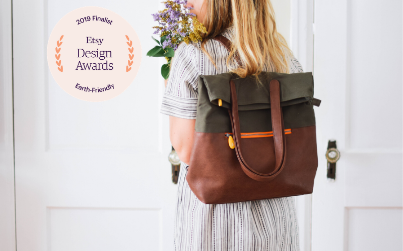 Convertible Backpack Tote with Trolley Sleeve