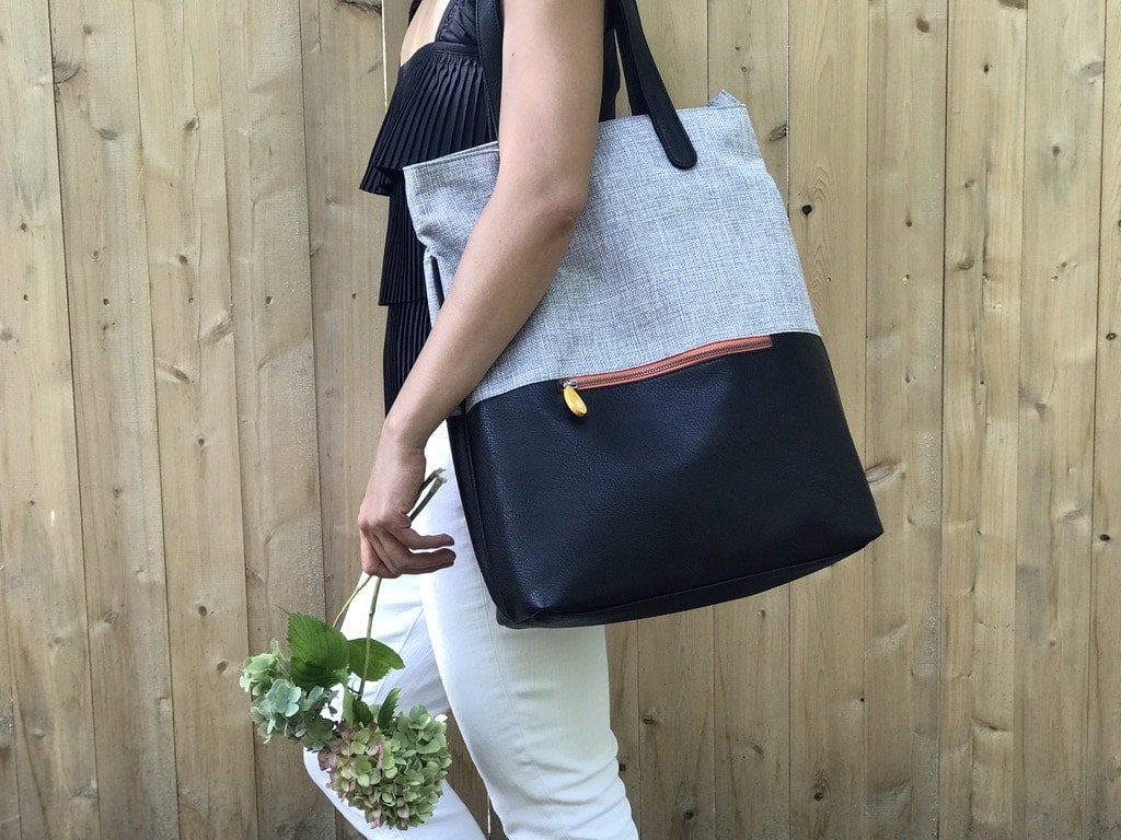 Convertible Backpack Tote with Trolley Sleeve